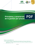 Principios y Características de La Gestión Por Procesos