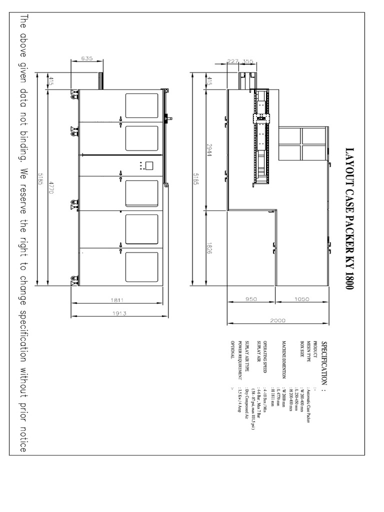 Layout Case Packer Standart | PDF