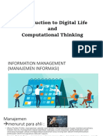 Introduction To Digital Life and Computational Thinking