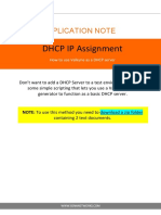 DHCP IP Assignment: Application Note