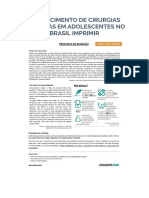 1 Dissertação 1 - o Crescimento de Cirurgias Plásticas em Adolescentes No Brasil