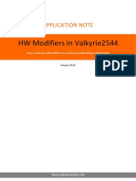 HW Modifiers in Valkyrie2544: Application Note