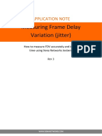 Measuring Frame Delay Variation (Jitter) : Application Note