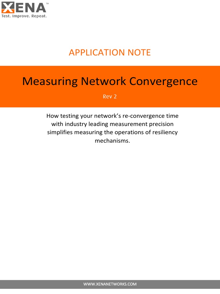 Measuring Network Convergence 1 | PDF | Computer Network | Network ...