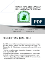 PRINSIP JUAL BELI SYARIAH DAN PRODUK PERBANKAN