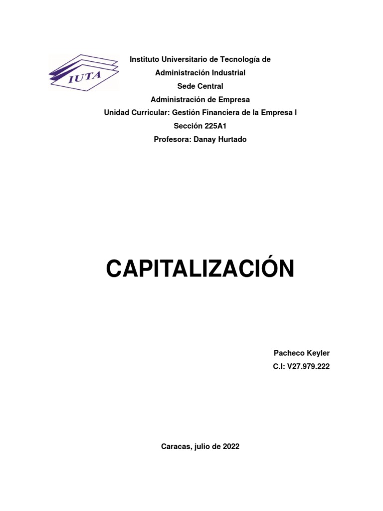 Explicación detallada de los conceptos de capitalización simple y ...