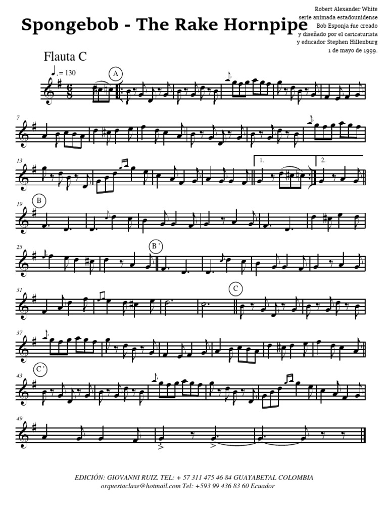 Spongebob - The Rake Hornpipe - Completo | PDF | Animated Television ...