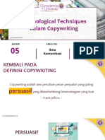 Materi 5 - Physchological Techniques Dalam Copywriting