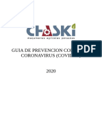 Guia Preventiva Contra Coronavirus en La Empresa CHASKI PDF