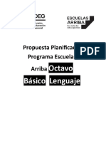 Propuesta Planificación 8° Básico Lenguaje - VF