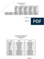 Jadwal Usila Tahun 2017