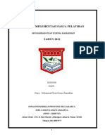 Format Laporan Implementasi Pasca Pelatihan