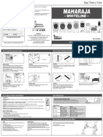 Maharaja Whiteline Aircooler User Manual