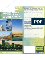 Flyer - Programa de Férias Montréal Janeiro 2012