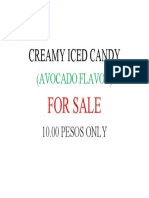Creamy Iced Candy