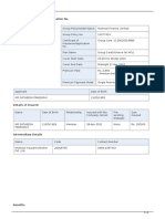 Certificate of Insurance Summary