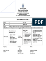 Weekly Learning Plan Science 10 (Q4-W2)