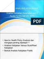 ANALISIS KESEHATAN