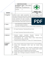 Sop Identifikasi Pasien