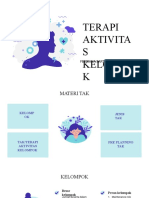 Terapi Aktivita S Kelompo K: Febriana Sartika Sari, S.Kep.,Ns.,M.Kep