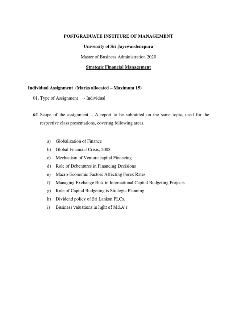 assignment colombo pdf