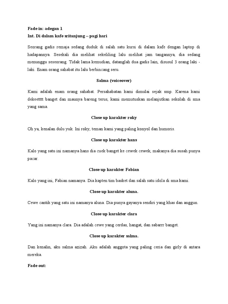 Revisi Full Script Fix Ketika Cinta Datang | PDF