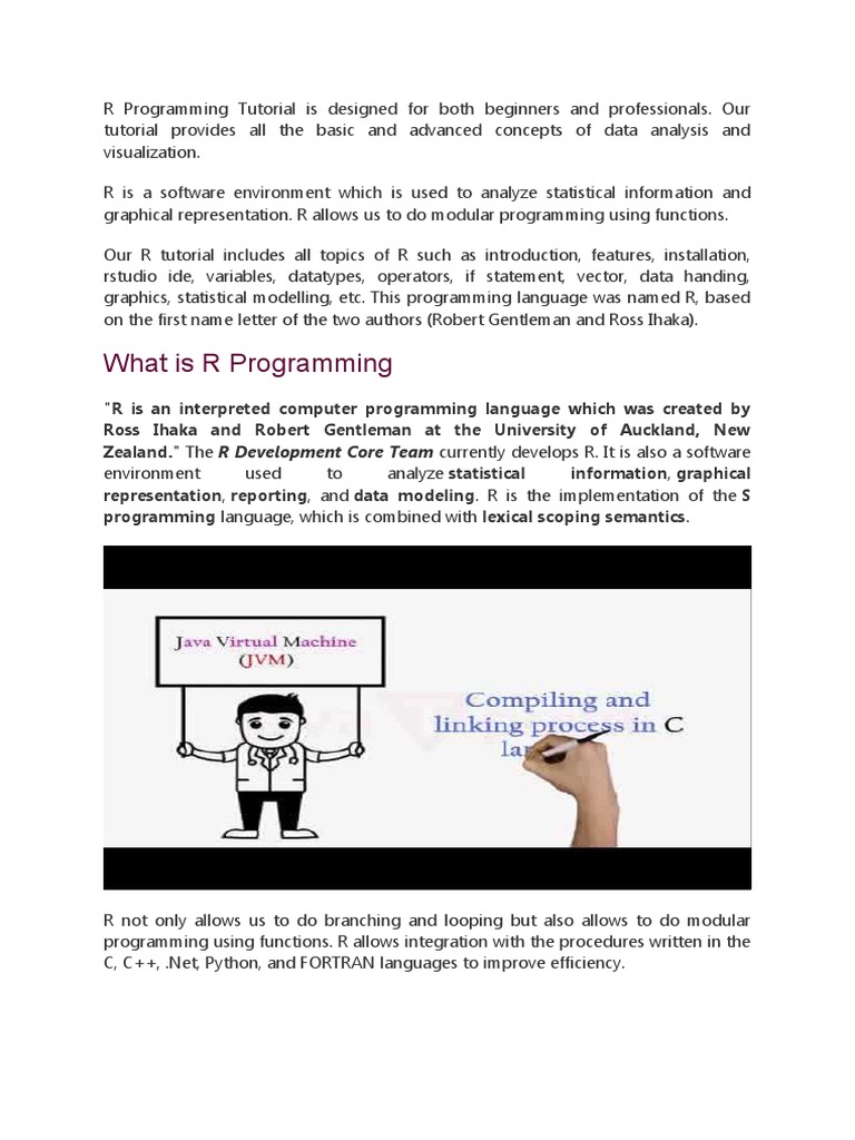 What Is R Programming | PDF | R (Programming Language) | Computer ...