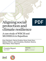 Aligning Social Protection and Climate Resilience: A Case Study of WBCIS and MGNREGA in Rajasthan