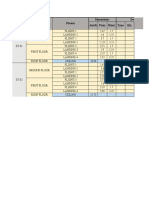 Space Name Plaster Dimensions Doors A (m2) P (M) H (M) Type Qty. Space NO