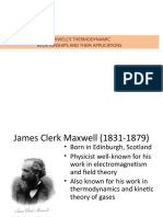 Maxwell'S Thermodynamic Relationships and Their Applications