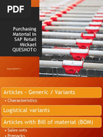 SAP Retail Overview Material Purchasing