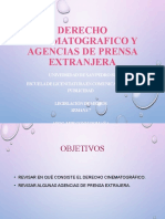 Derecho Cinematográfico y Agencias de Prensa Extranjera - Semana 7