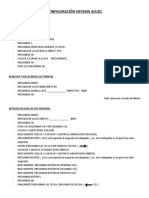 Configuración Sistema AO101