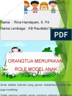 Orang Tua Merupakan Role Model Anak