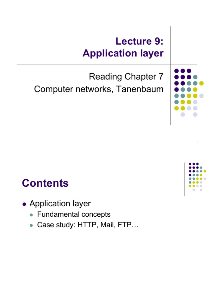 Understanding Application Layer Protocols | PDF | Hypertext Transfer ...