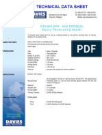 Technical Data Sheet: Davies Eps - 050 Eposeal Epoxy Penetrating Sealer