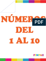 Números del 1 al 10 con actividades