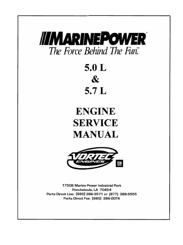 Marine Power Usa 5.0L 5.7L MEFI 4 Service Manual PDF Ignition