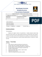 Caderno de Atividades - 8ºano - EF - Outubro