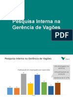 Pesquisa de satisfação na Gerência de Vagões