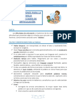 Orientaciones Dificultades Articulación Familia