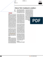 Il Sigillo ad Alceste Vitri: Continuerò a studiare - Il Corriere Adriatico del 22 luglio 2022