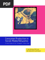 Download Consumer Production in Social Media Networks Executive Summary by Zachary McCune SN58404004 doc pdf