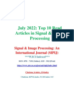 July 2022: Top 10 Read Articles in Signal & Image Processing