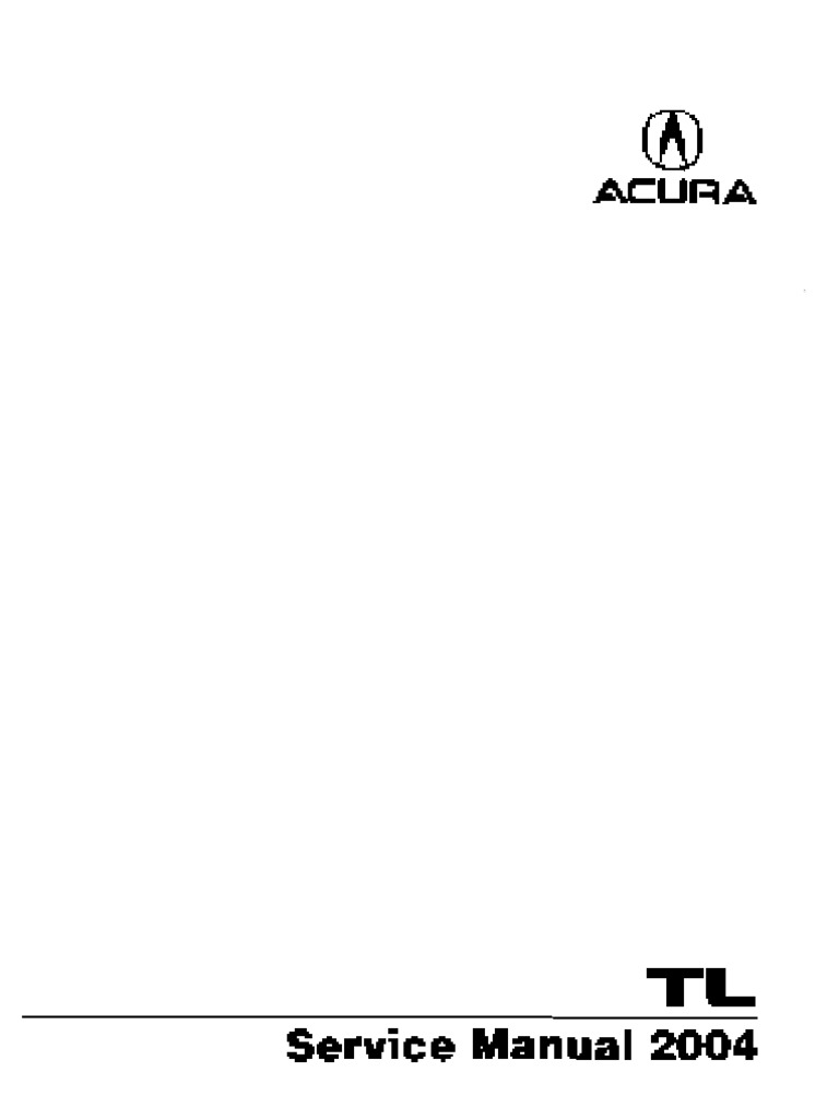 Acura TL Manual 2004 PDF