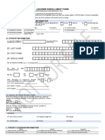 Learner Enrollment Form: A. Grade Level and School Information