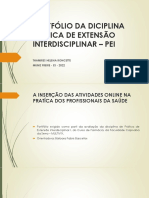 Portfólio Da Diciplina - Prática de Extensão Interdiciplinar - Pei - Thamires Helena Roncette