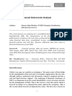 Financial Statements Analysis: Author: Tănase Alin-Eliodor, EVERET România Distribution