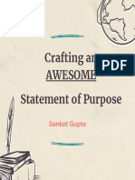 Crafting An Awesome Statement of Purpose