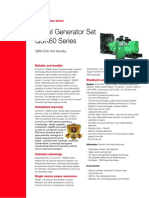 Diesel Generator Set QSK60 Series: Specification Sheet